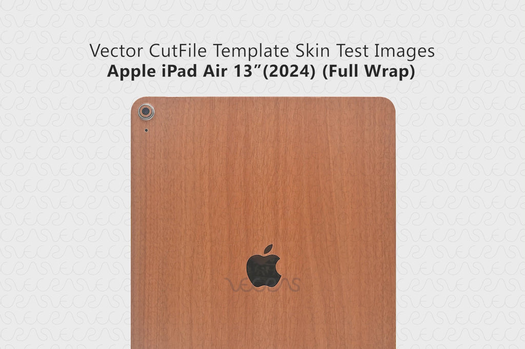 iPad Air 13" M2 (2024) Skin CutFile Template Vector | Skin Test Images Slideshow
