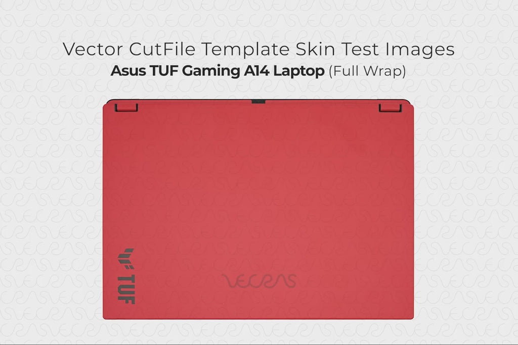 ASUS TUF Gaming A14 Laptop 2026 | Vinyl Skin Cut File Template