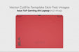 ASUS TUF Gaming A14 Laptop 2026 | Vinyl Skin Cut File Template