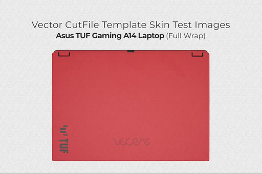 ASUS TUF Gaming A14 Laptop 2026 | Vinyl Skin Cut File Template