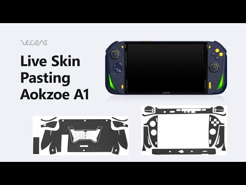 Aokzoe A1 Gaming Console 3M Skin Wrap Pasting Video Tutorial