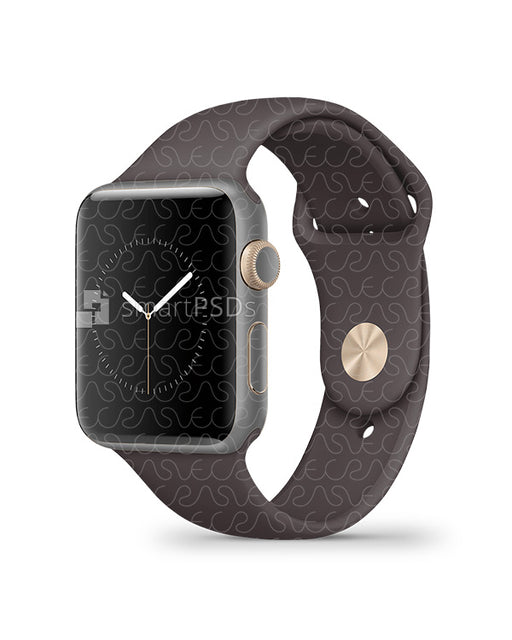 Apple Watch Series 1 42 mm Skin Design Template- 2 Views