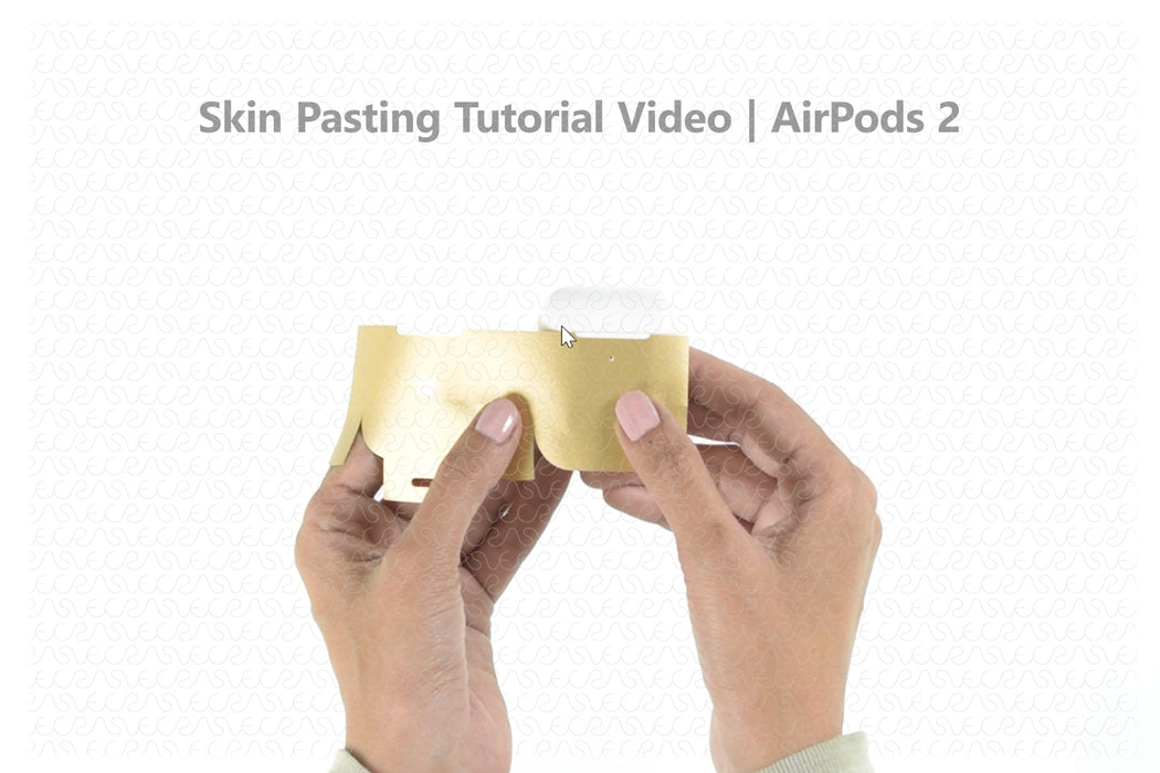 AirPods 2 Wireless Vinyl Skin Pasting Tutorial
