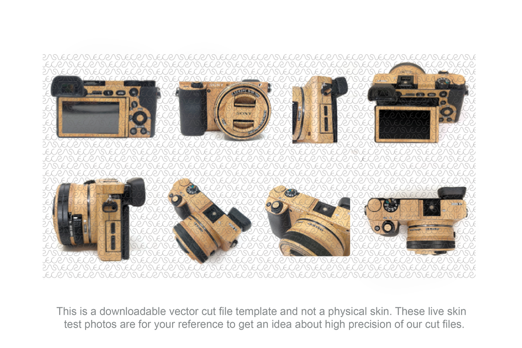Sony Alpha A6000 Camera Release 2014 Skin Template Cut File