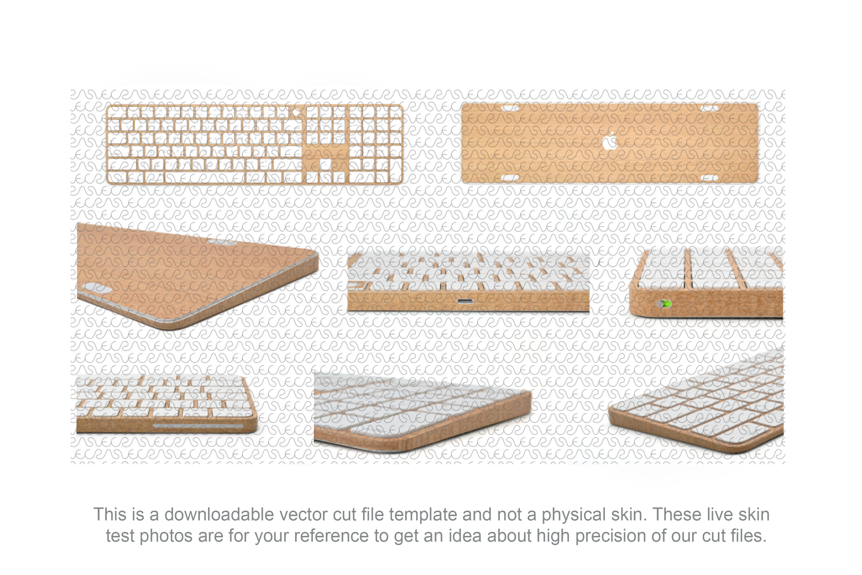 Magic Keyboard Touch ID-Numeric Keypad A2520 Skin CutFile Vector ...