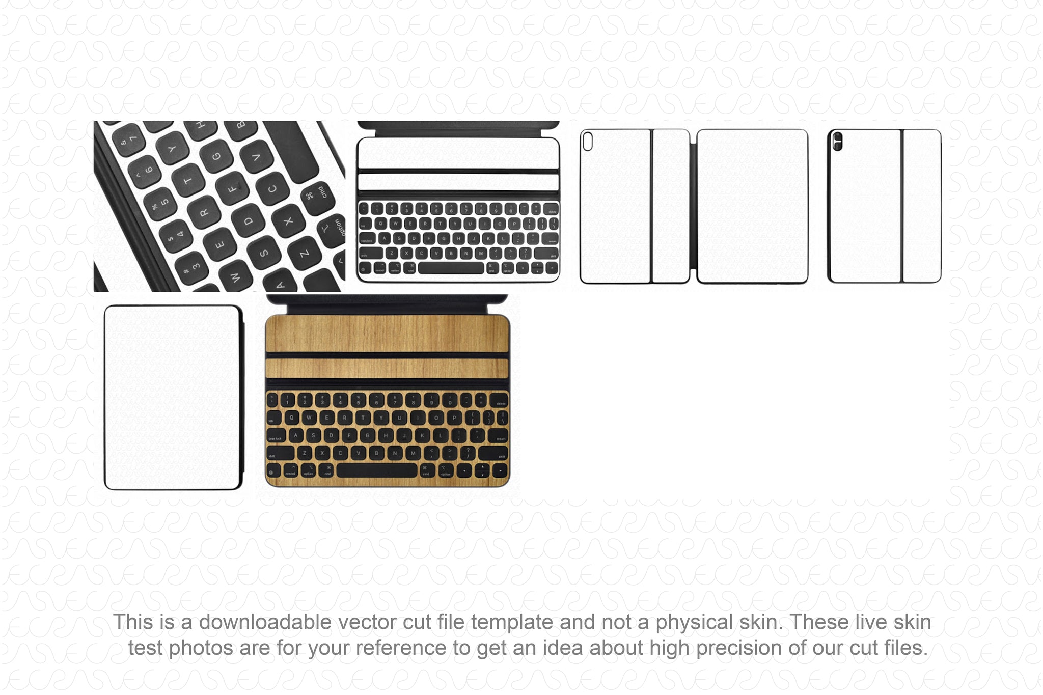 Keyboard Skin Vector Vinyl Ready Vector Cut File Templates for Computer/iPad Keyboard Skins ...