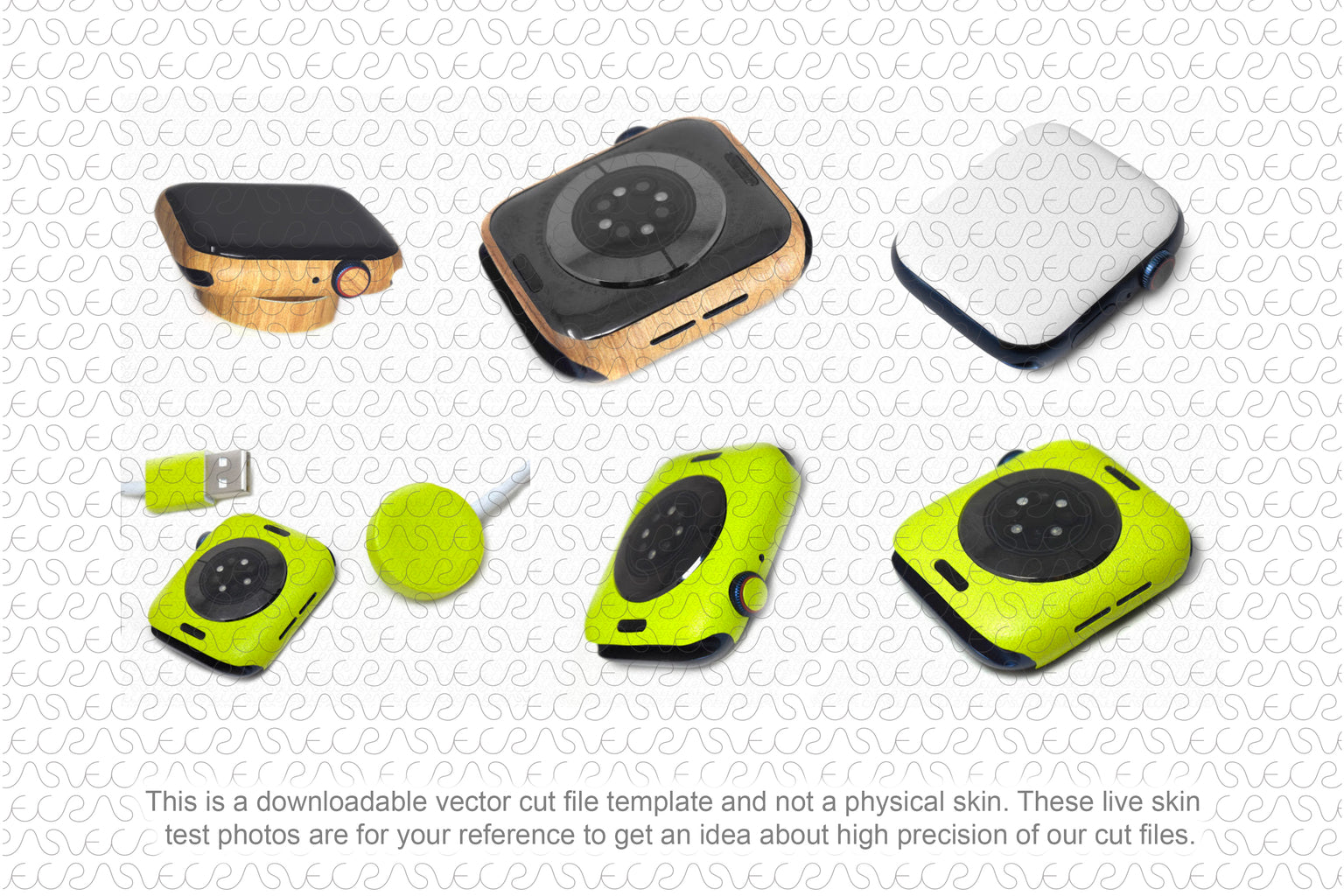 Vinyl Ready Vector Cut File Templates for Apple Watch / Watch Skins in ...
