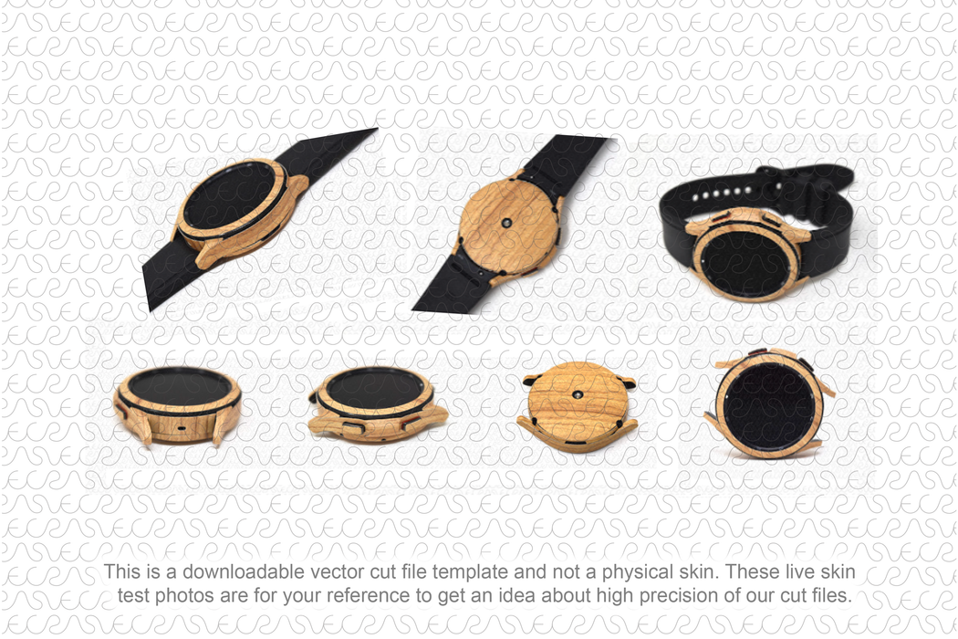 Galaxy Watch 4 Classic 46mm Skin Template Vector 2021