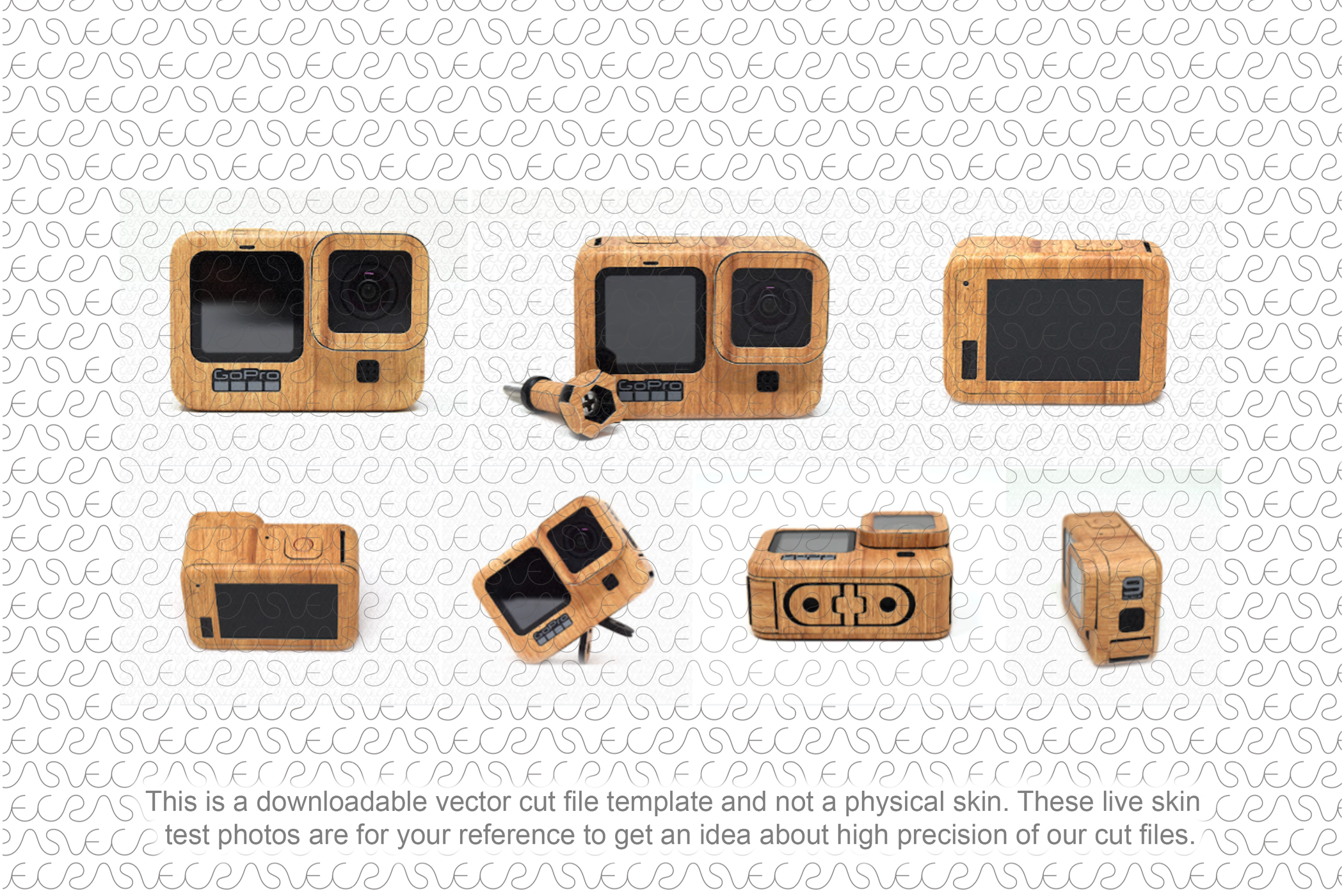 GoPro Hero 9 Black Skin CutFile Vector Template Full Wrap SVG — VecRas