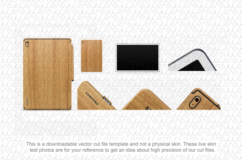 Galaxy Tab S7 FE Skin Template Vector 2021