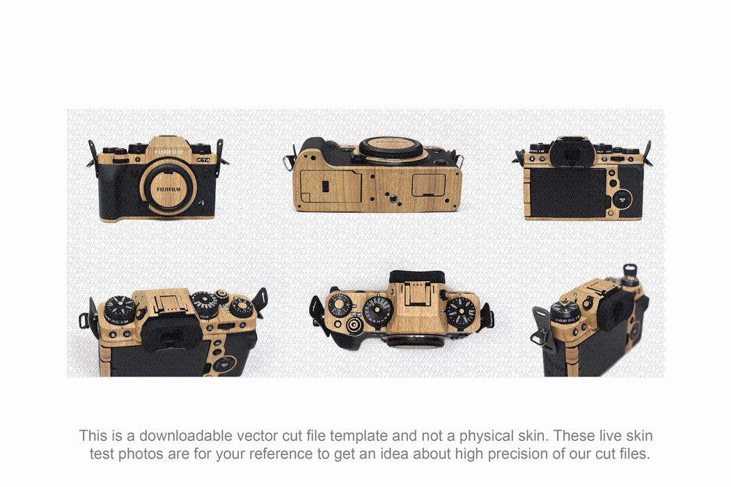 Fujifilm X-T4 Mirrorless Camera Skin Template Vector