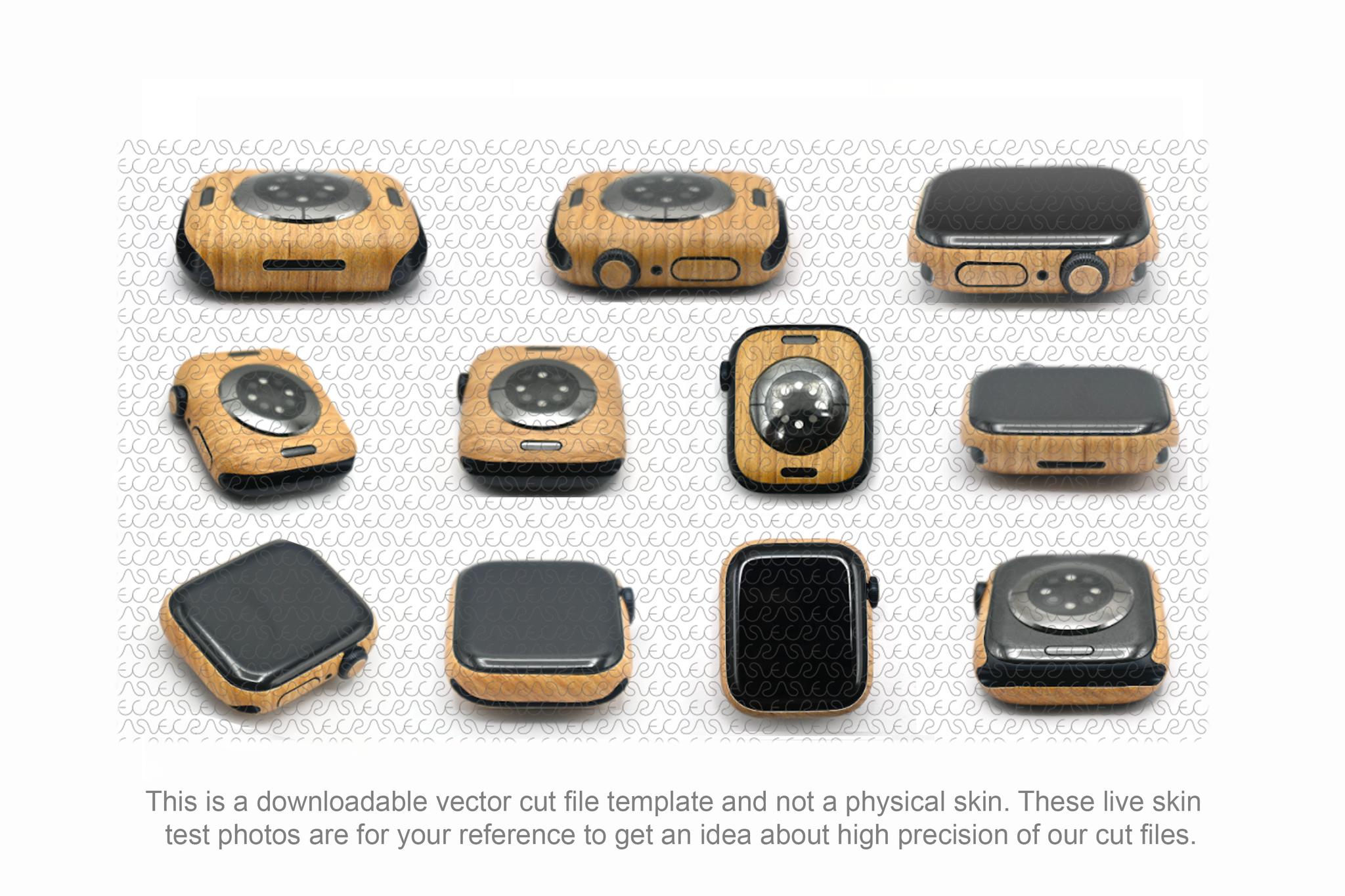 Watch Cut File Vinyl Ready Vector Cut File Templates for Apple Watch / Watch Skins in ...
