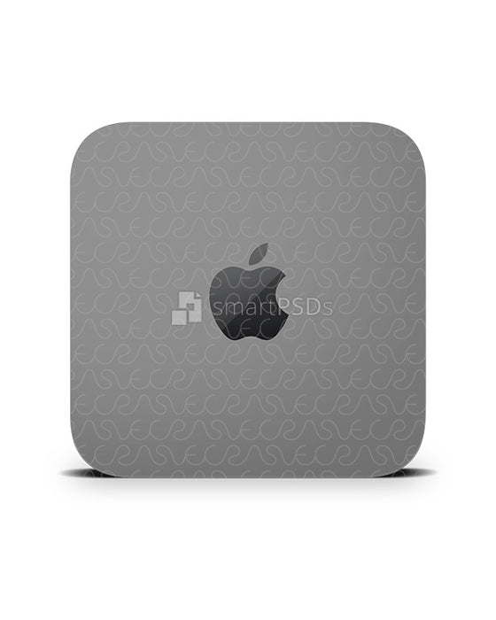 Apple Mac Mini M1(2021) Vinyl Skin Mockup PSD Template