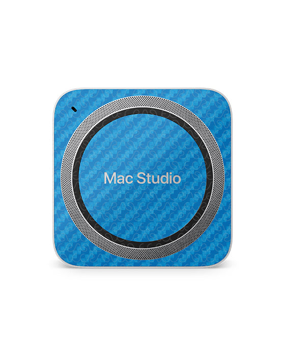 Mac Studio (2022) Vinyl Skin Mockup PSD Template