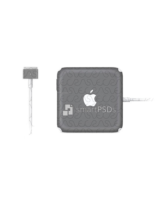 Apple MacBook Pro Retina Power Adapter (Charger with Connector) Vinyl Skin Design Mockup