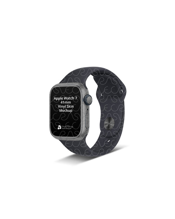 Apple Watch 41mm Series 7 (2021) Smart PSD Skin Mockup Template