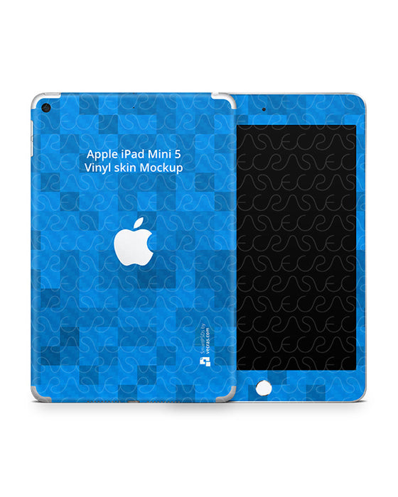 Apple iPad Mini 5 Vinyl Skin Design Mockup 2019