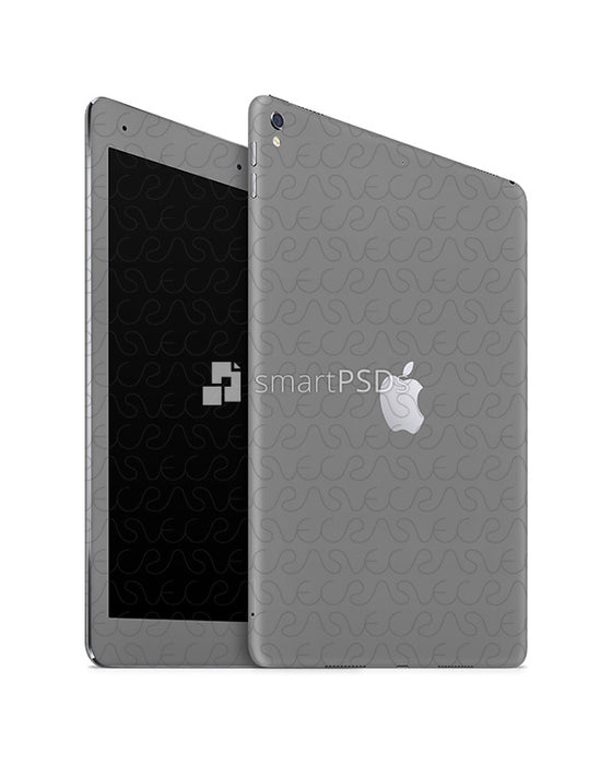 Apple iPad Pro 10.5 Tablet Skin Design Template (Front-Back Angled)
