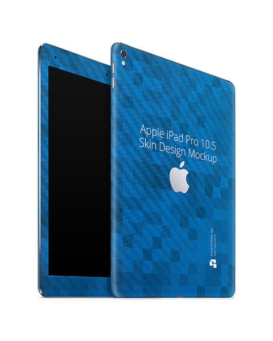 Apple iPad Pro 10.5 Tablet Skin Design Template (Front-Back Angled)