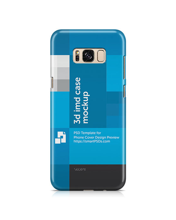 Samsung Galaxy S8-S8 Plus 3d IMD Mobile Case Design Mockup 2017 (Closed Cut)