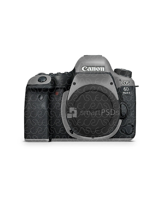 Canon EOS 6D Mark II (2017) Skin PSD Mockup Template
