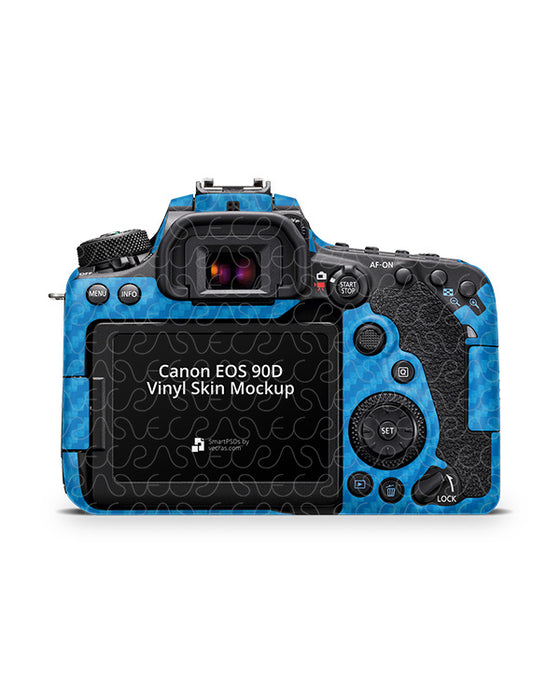 Canon EOS 90D (2019) Skin PSD Mockup Template