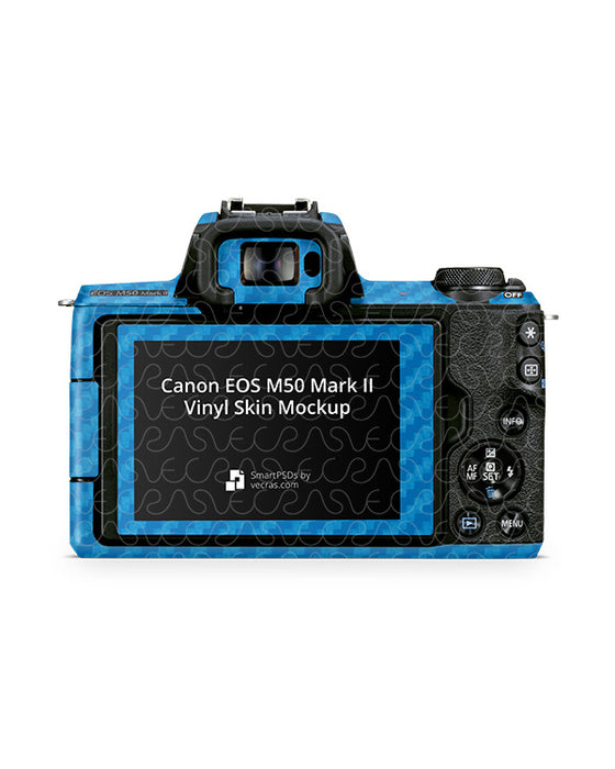 Canon EOS M50 Mark II (2020) Skin PSD Mockup Template