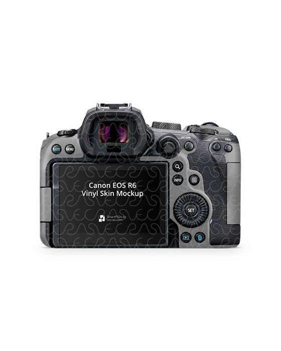 Canon EOS R6 Camera (2020) Skin PSD Mockup Template