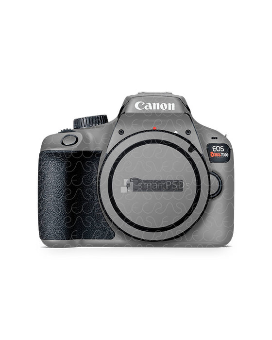 Canon EOS Rebel T100 (2018) Skin PSD Mockup Template