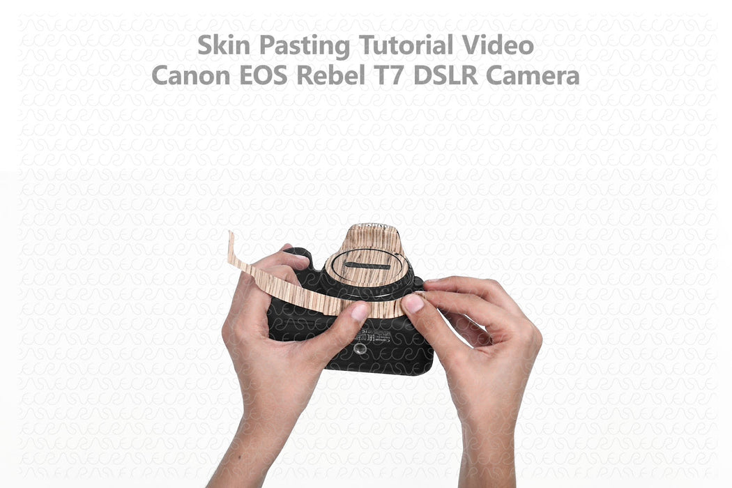 Canon EOS Rebel T7-1500D Camera Skin Pasting Tutorial