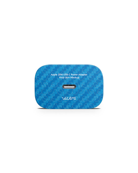 Apple 20W USB-C Power Adapter (2020) Vinyl Skin Mockup PSD Template