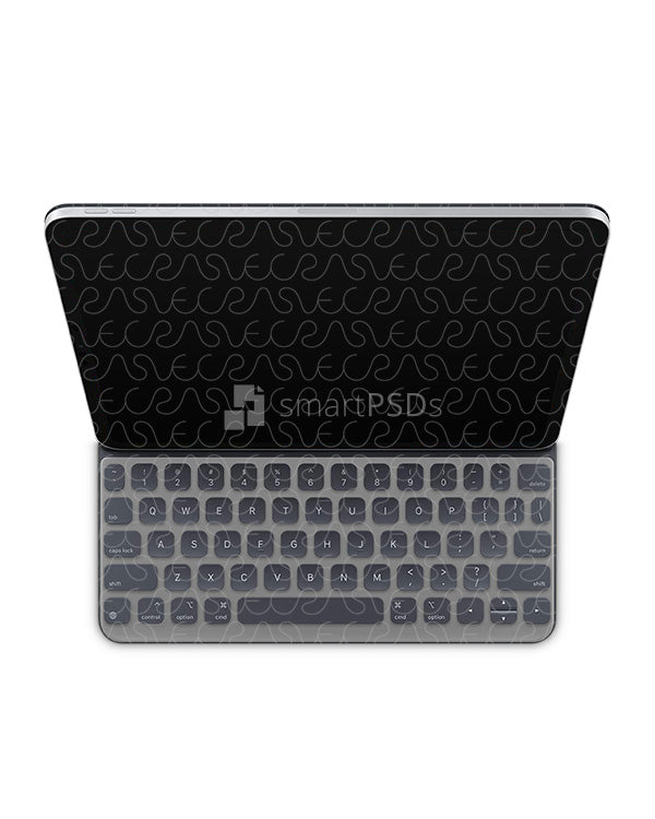 Apple Smart keyboard Folio A2038 (2018) Vinyl Skin Mockup PSD 