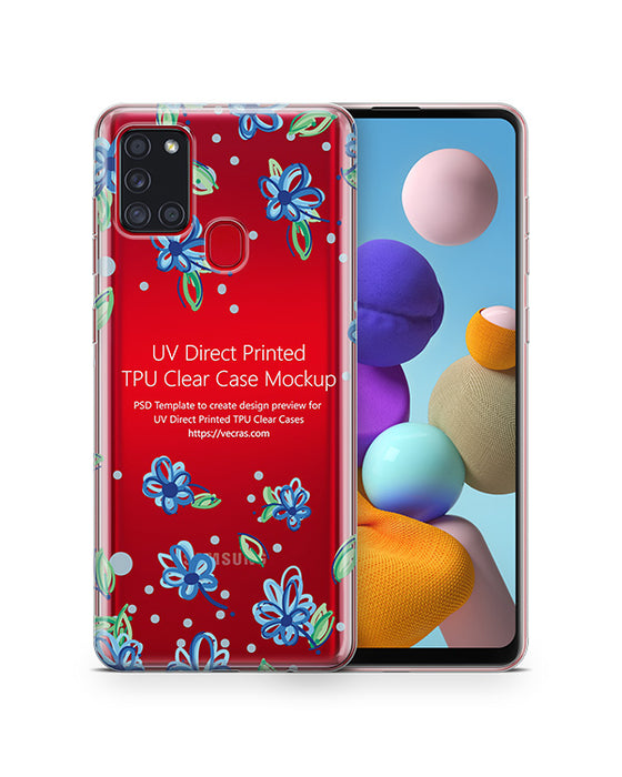 Galaxy A21s (2020) TPU Clear Case Mockup