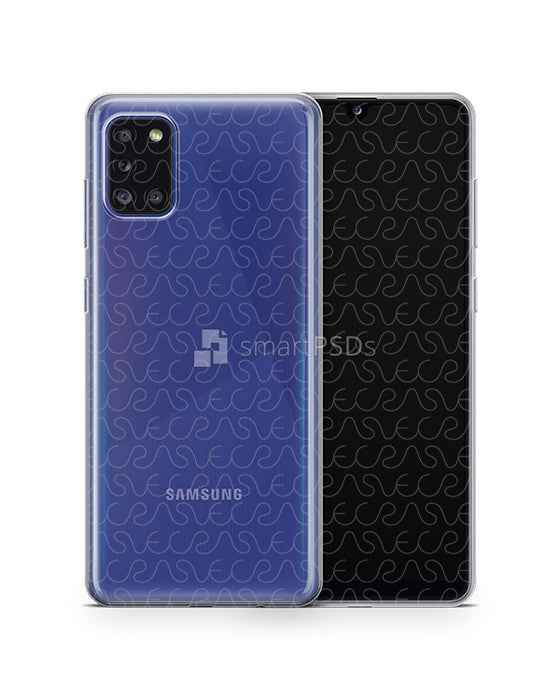 Galaxy A31 (2020) TPU Clear Case Mockup