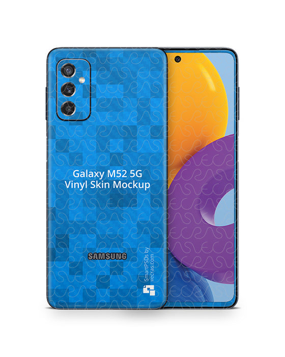 Galaxy M52 5G (2021) PSD Skin Mockup Template