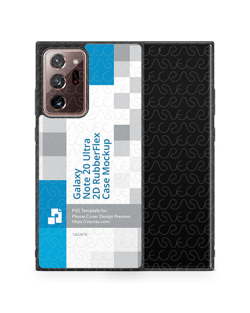 Galaxy Note 20 Ultra (2020) 2d Rubber Flex Case Design Mockup