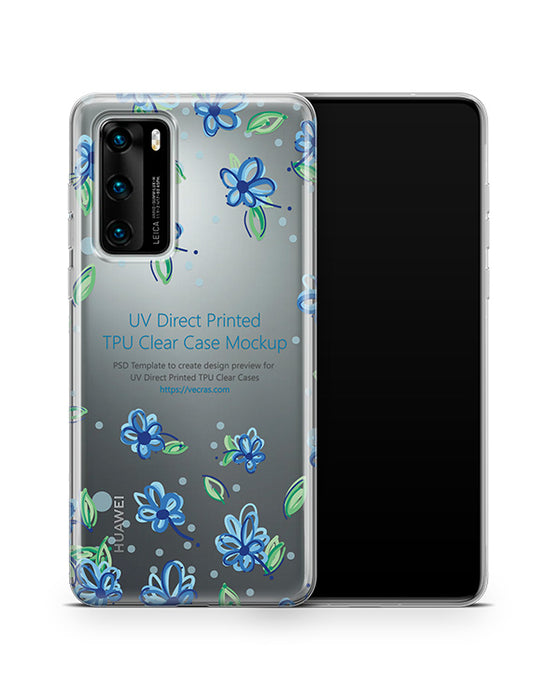 Huawei P40 (2020) TPU Clear Case Mockup