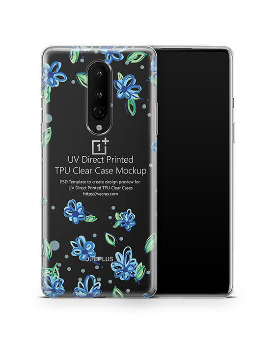 OnePlus 8 (2020) TPU Clear Case Mockup