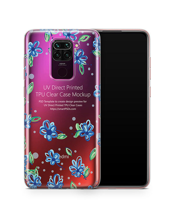Redmi Note 9 (2020) TPU Clear Case Mockup — VecRas