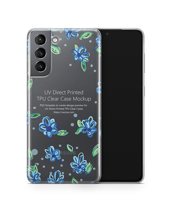 Samsung Galaxy S21 5G (2021) TPU Clear Case Mockup