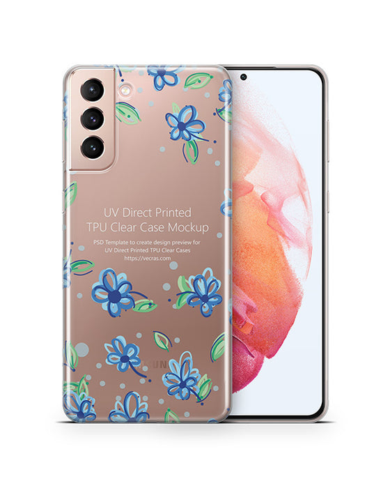 Samsung Galaxy S21+  (2020) TPU Clear Case Mockup