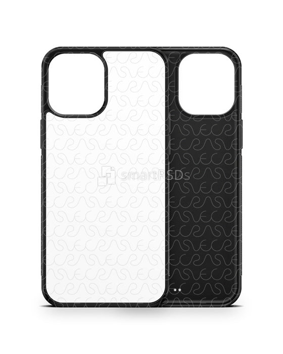 iPhone 12 Pro Max (2020) 2d Rubber Flex Case Design Mockup