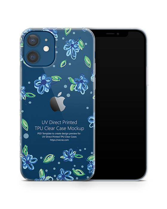 iPhone 12 (2020) TPU Clear Case Mockup