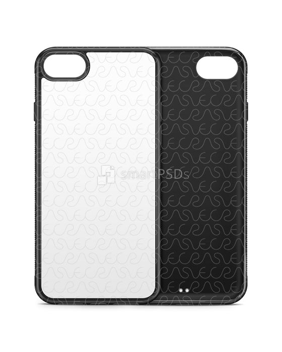iPhone SE (2020) 2d Rubber Flex Case Design Mockup