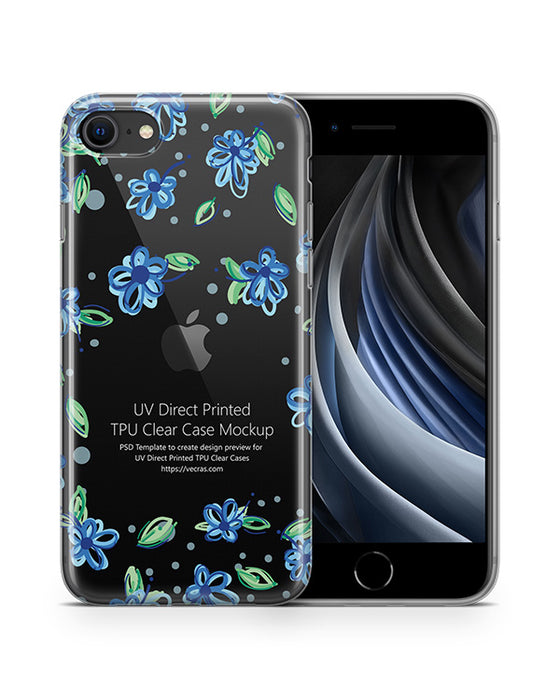 iPhone SE (2020) TPU Clear Case Mockup