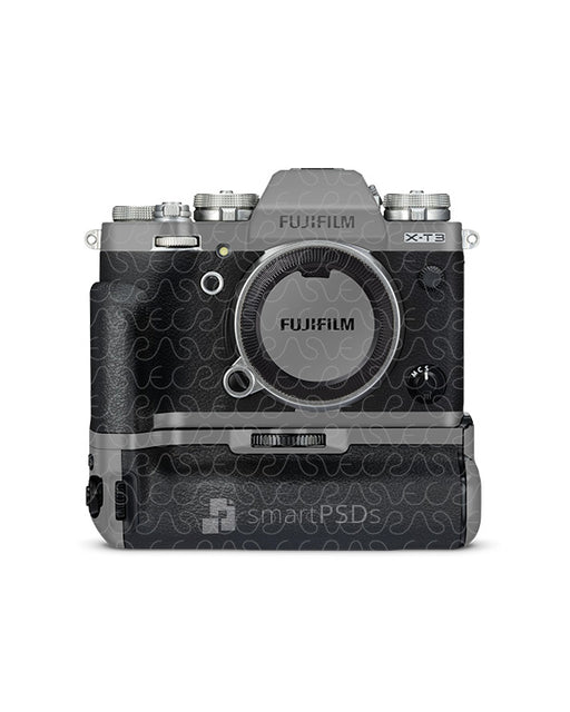 Fujifilm X-T3 Mirrorless Digital Camera (2018) Skin PSD Mockup Template