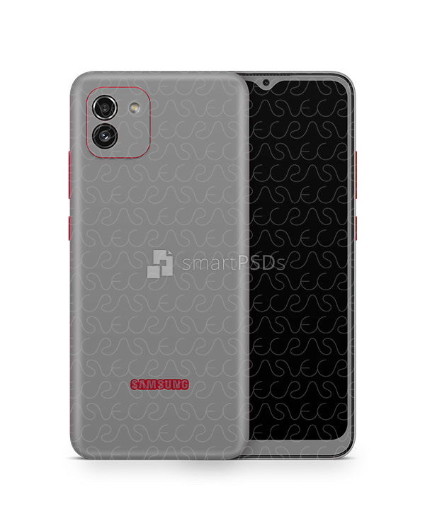 Galaxy A03 (2021) PSD Skin Mockup Template — VecRas