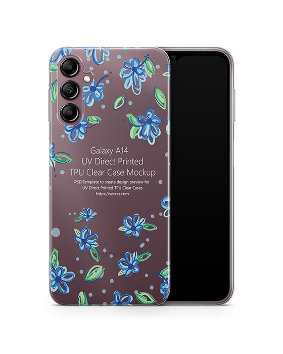 Galaxy A14 5G (2023) TPU Clear Case Mockup