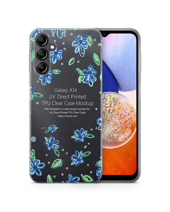 Galaxy A14 5G (2023) TPU Clear Case Mockup