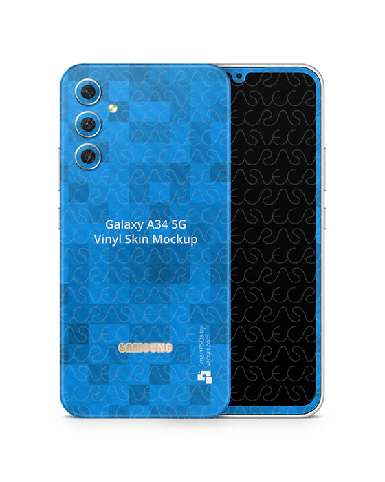 Galaxy A34 5G (2023) PSD Skin Mockup Template